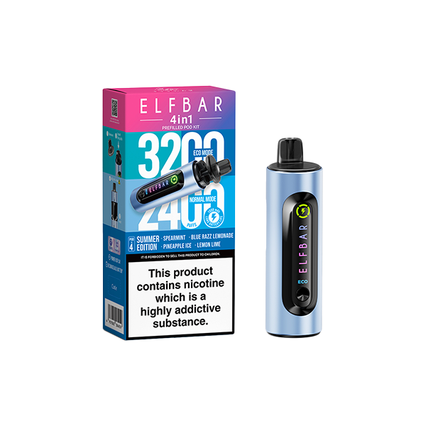 Shop Elf Bar 4 in 1 Pod Kits | 3200 Puffs | Sweet Geez Vapes