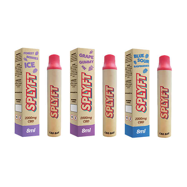 SPLYFT Eco Bar 2000mg CBD Vape Jetable Biodégradable - 3500 bouffées