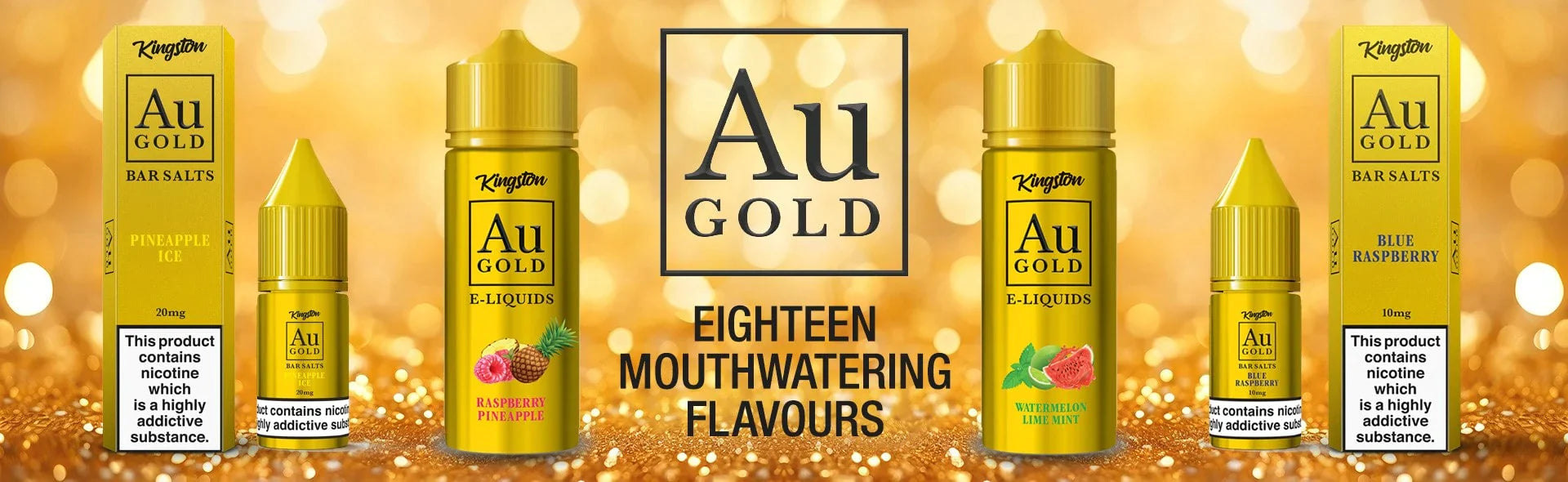 AU Gold E-Liquids by Kingston