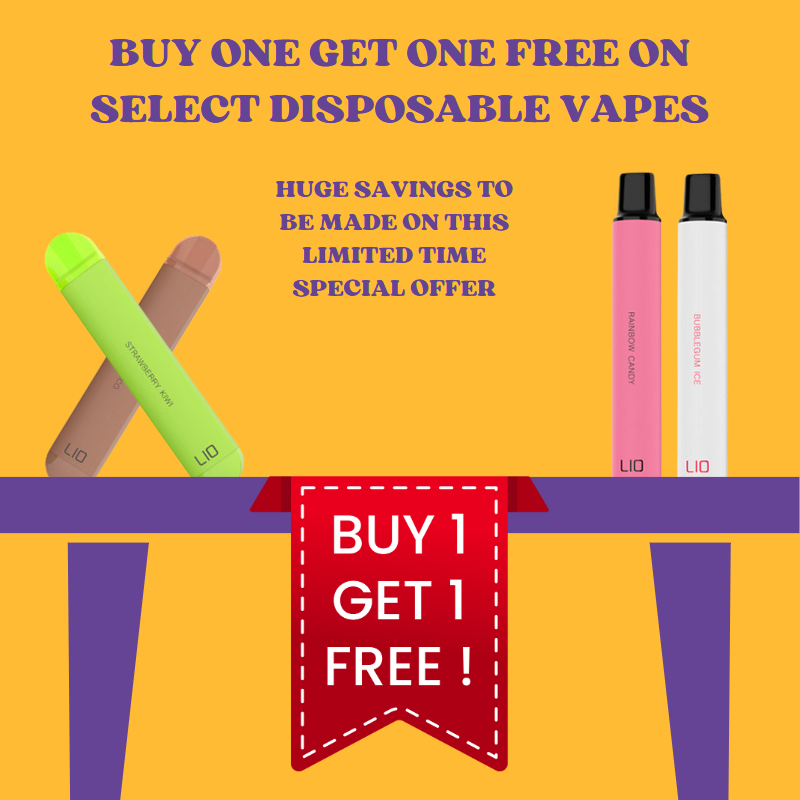Buy 1 Get 1 Free on disposable vapes