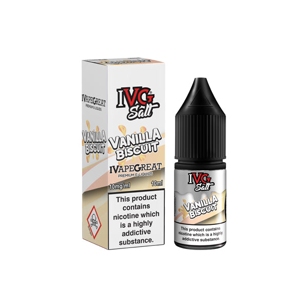 I VG Salt 10ml Nic Salts E-liquid | 10mg (50VG/50PG)