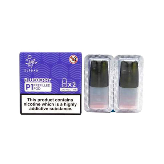 Elf Bar P1 Replacement 2ml Pods for ELF Mate 500 | 2-pack - Sweet Geez Vapes