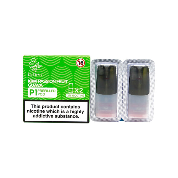 Elf Bar P1 Dosettes de rechange de 2 ml pour ELF Mate 500 | Paquet de 2