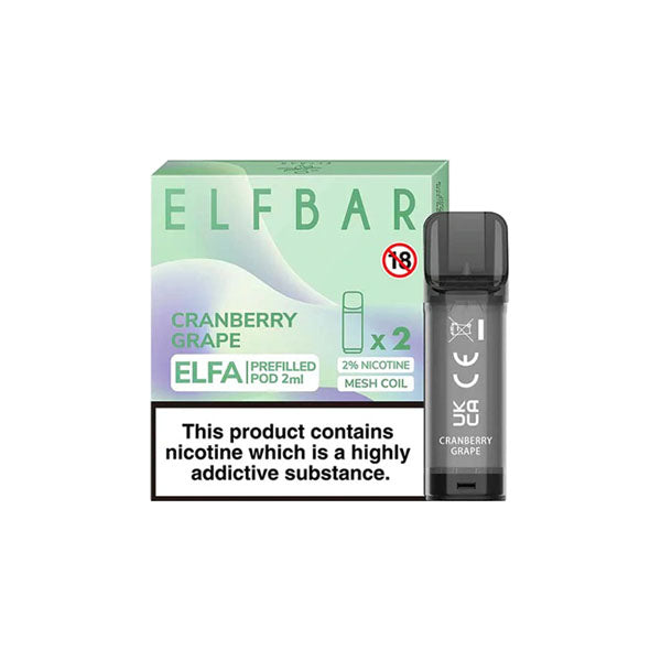 ELF Bar ELFA 20mg Replacement Prefilled Pods 2ml | 2-pack