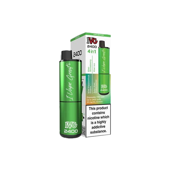  I VG 2400 Puff 4-in-1 Disposable Vape: Ultimate High Puff Disposable