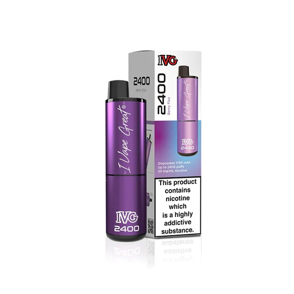 20 mg I VG 2400 Vapes jetables 2400 bouffées