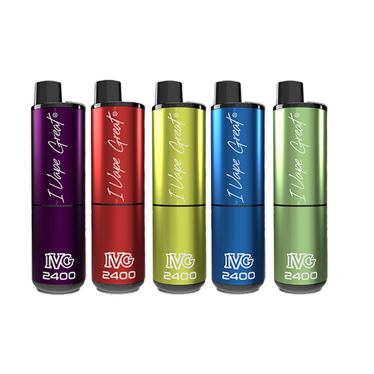 20mg IVG 2400 4 in 1 Pod Rechargeable Vape Kit 2400 Puffs