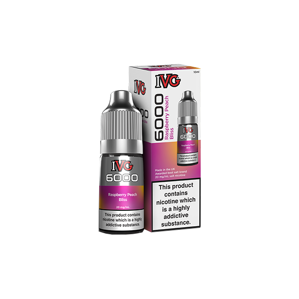 20mg IVG 6000 Nic Salts -  10ml (50VG/50PG) - Shop Now at  Sweet Geez Vapes