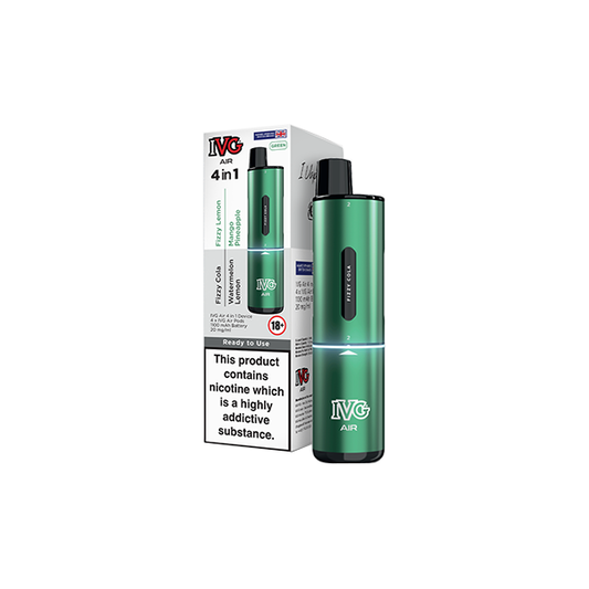 20mg I VG Air 4 in 1 Rechargeable Pod Vape Kit 2400 Puffs