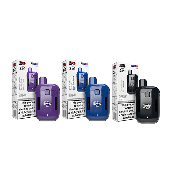 20mg I VG Air 2 in 1 Disposable Rechargeable Pod Vape Kit - 1200 Puffs