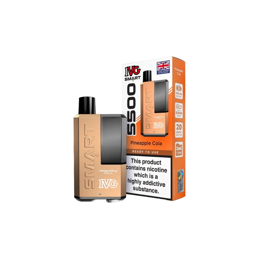 20mg IVG Smart 5500 Disposable Rechargeable Vape Kit - 5500 Puffs