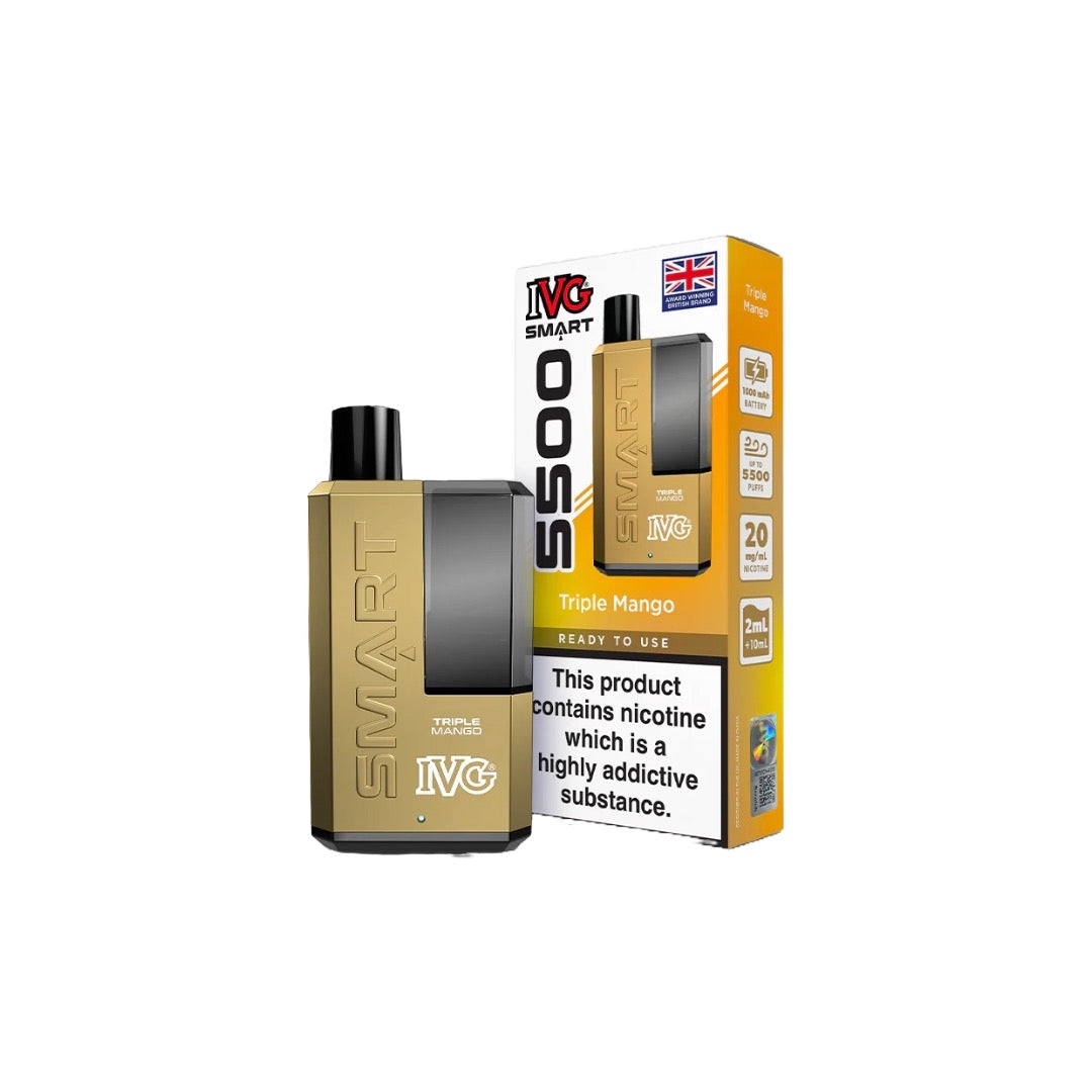 20mg IVG Smart 5500 Disposable Rechargeable Vape Kit - 5500 Puffs