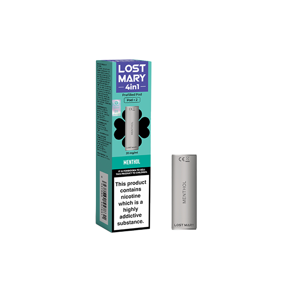 20mg Lost Mary 4in1 Prefilled Pods - 1200 Puffs