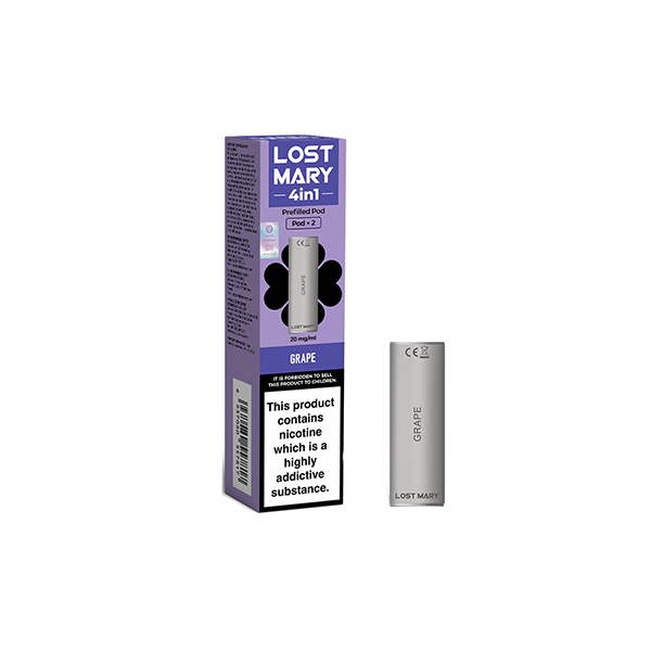 20mg Lost Mary 4in1 Prefilled Pods - 1200 Puffs