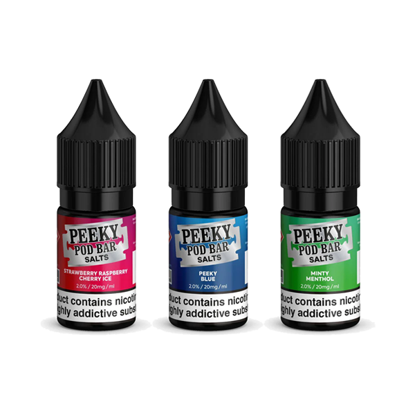 Peeky Blenders Pod Bar 10ml Nic Salts E-liquid | 20mg (50VG/50PG)