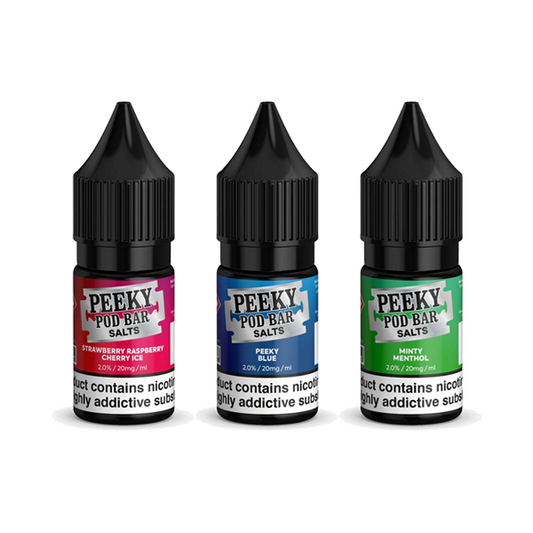 Peeky Blenders Pod Bar 10ml Nic Salts E-liquid | 20mg (50VG/50PG)