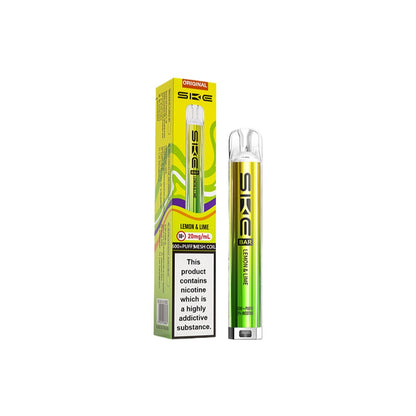 20mg SKE Bar 600 Rechargeable Prefilled Pod Vape Kit