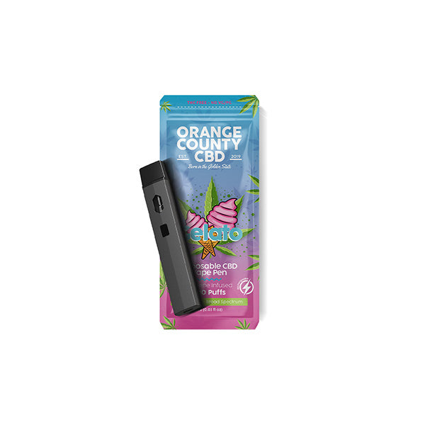 Orange County CBD 600 mg CBD Vape jetable - 1 ml 700 bouffées