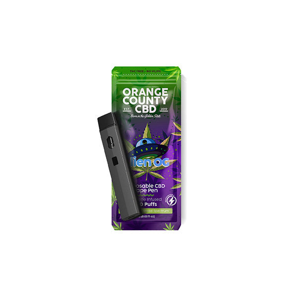 Orange County CBD 600 mg CBD Vape jetable - 1 ml 700 bouffées