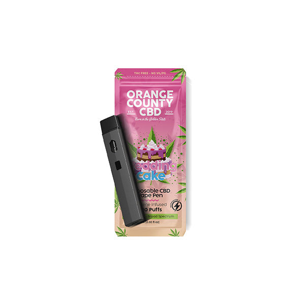 Orange County CBD 600 mg CBD Vape jetable - 1 ml 700 bouffées