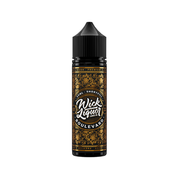 Wick Liquor Shortfill - 50ml (70VG/30PG) - Shop Now at  Sweet Geez Vapes