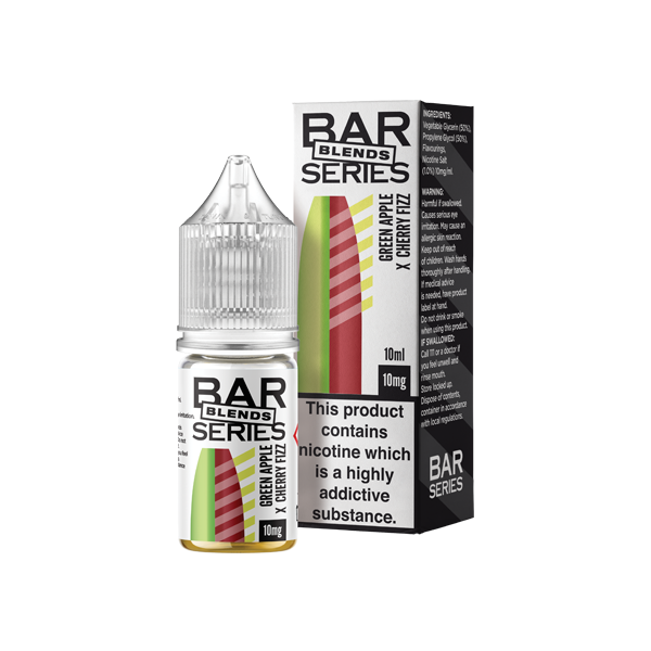 10mg Bar Series Blends Nic Salts - 10ml (50VG/50PG) - Shop Now at  Sweet Geez Vapes