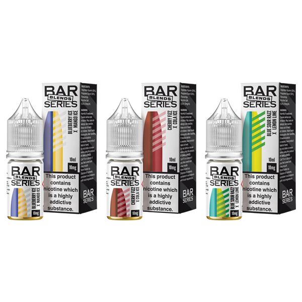 10mg Bar Series Blends Nic Salts - 10ml (50VG/50PG)