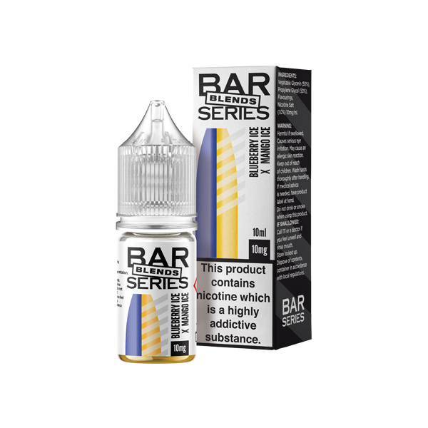 10mg Bar Series Blends Nic Salts - 10ml (50VG/50PG) - Shop Now at  Sweet Geez Vapes