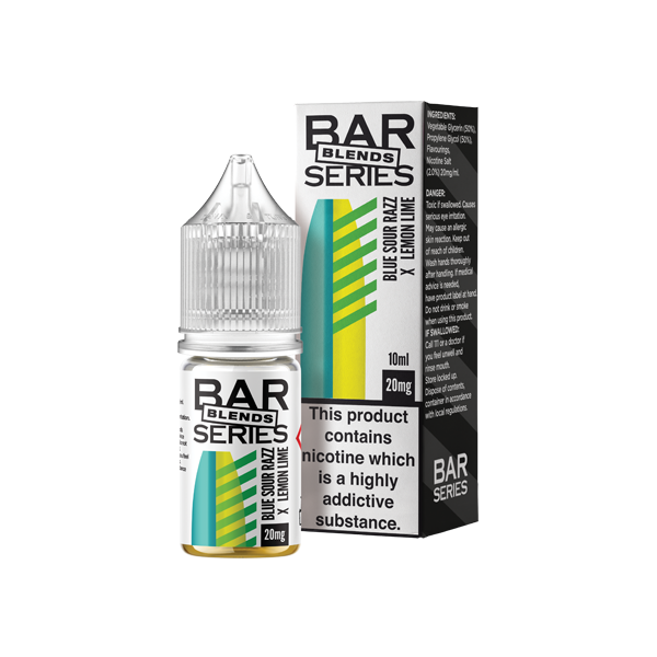 Serie de barras de 20 mg que mezcla sales de nic de 10 ml (50 VG/50 PG)