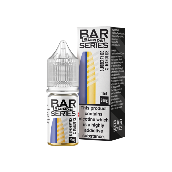 Serie de barras de 20 mg que mezcla sales de nic de 10 ml (50 VG/50 PG)