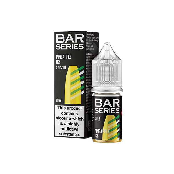 5mg Bar Series Nic Salts - 10ml (50VG/50PG) - Shop Now at  Sweet Geez Vapes