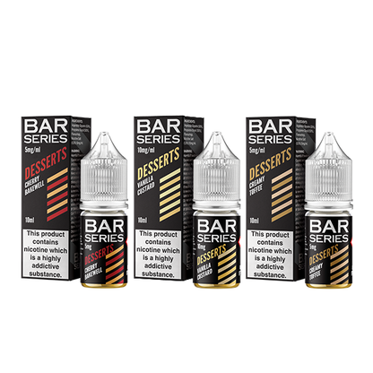 5mg Bar Series Desserts Nic Salts - 10ml (50VG/50PG) - Shop Now at  Sweet Geez Vapes