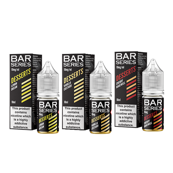 10mg Bar Series Desserts 10ml Nic Salts (50VG/50PG) - Sweet Geez Vapes