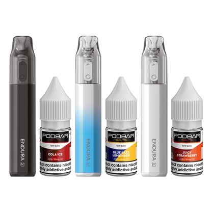 Sels Podbar 20 mg par Kingston x Innokin Endura S1 Vape jetable 3500 bouffées