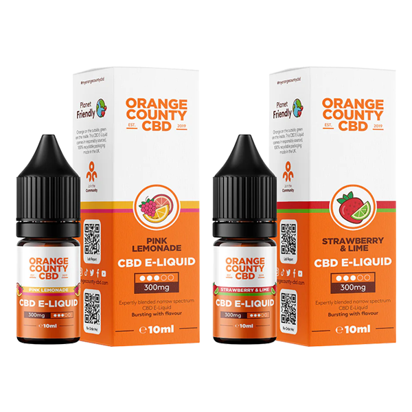 Orange County CBD 300mg Broad Spectrum CBD E-liquid 10ml (50VG/50PG) - Sweet Geez Vapes