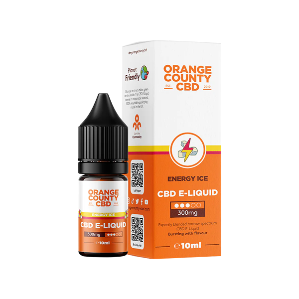 Orange County CBD 300mg E-liquide CBD à large spectre 10ml (50VG/50PG)