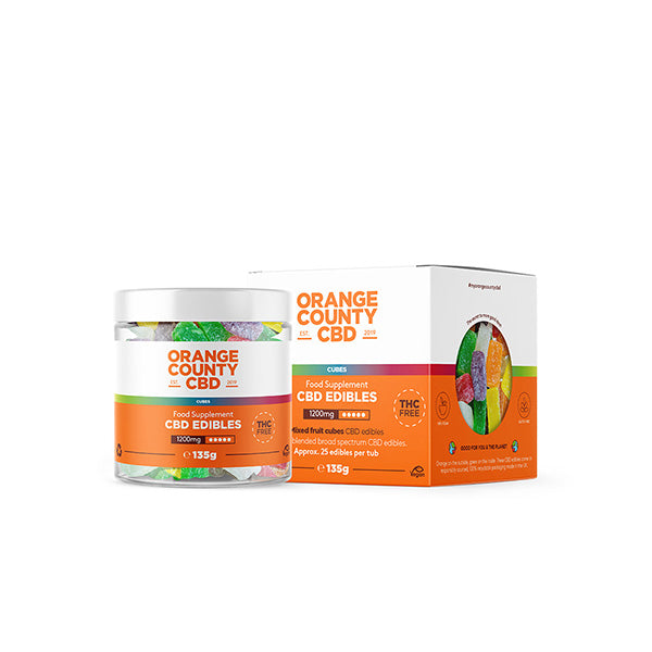 Bonbons gélifiés Orange County CBD 1200 mg - Petit paquet