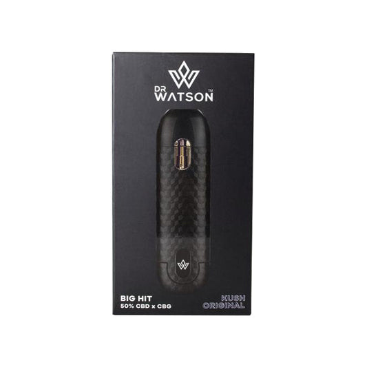 Dr Watson 500mg CBD x CBG Big Hit Disposable Vape Pen - Shop Now at  Sweet Geez Vapes