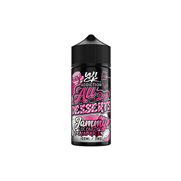 Wick Addiction All Day Desserts 100ml Shortfill 0mg (70VG/30PG) - Sweet Geez Vapes