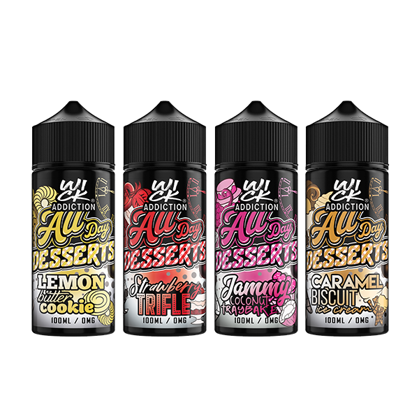 Wick Addiction All Day Desserts Shortfill - 100ml (70VG/30PG)