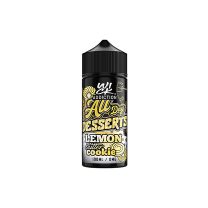 Wick Addiction All Day Desserts 100ml Shortfill 0mg (70VG/30PG) - Sweet Geez Vapes