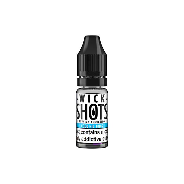 18mg Wick Addiction Wick Shot Cool Nic Shot - 10ml (70VG/30PG)