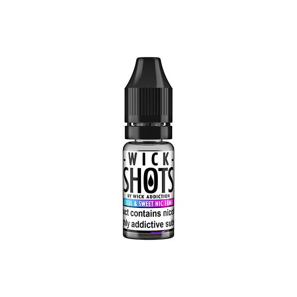 18mg Wick Addiction Wick Shot Cool & Sweet Nic Shot - 10ml (70VG/30PG)