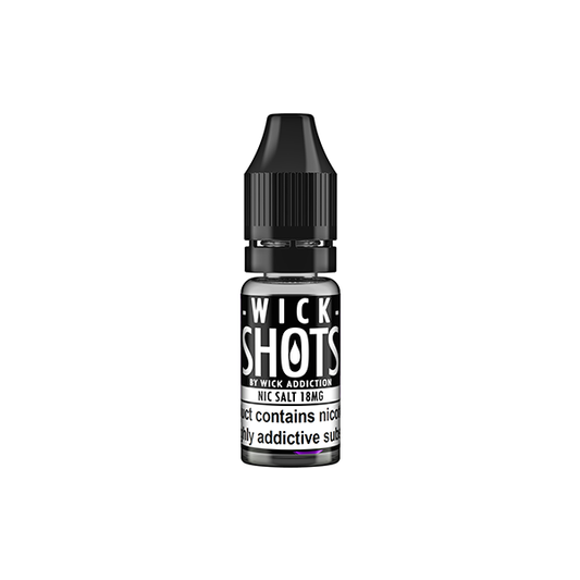 18mg Wick Addiction Wick Shot Nic Salt - 10ml (70VG/30PG) - Shop Now at  Sweet Geez Vapes