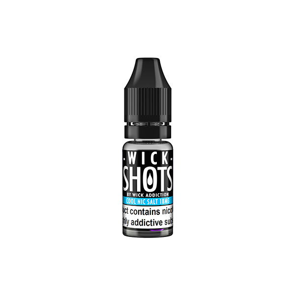 18mg Wick Addiction Wick Shot Cool Nic Salt - 10ml (70VG/30PG)