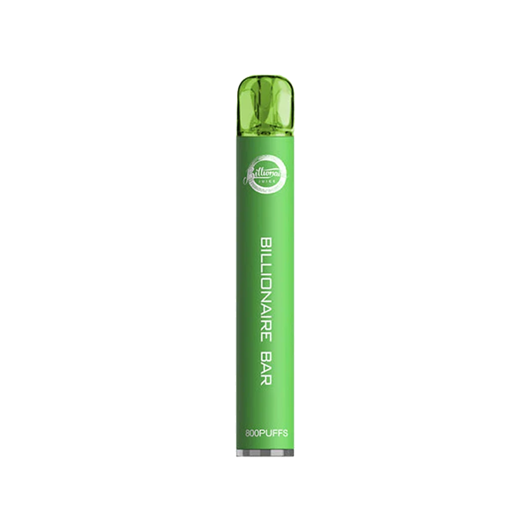 20mg Billionaire Bar 800 Disposable Vape Device - 800 Puffs - Shop Now at  Sweet Geez Vapes