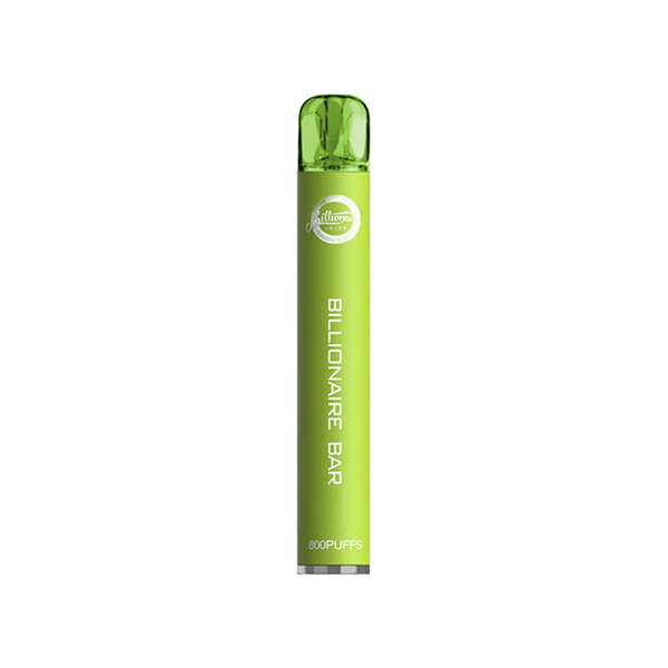 20mg Billionaire Bar 800 Disposable Vape Device - 800 Puffs - Shop Now at  Sweet Geez Vapes