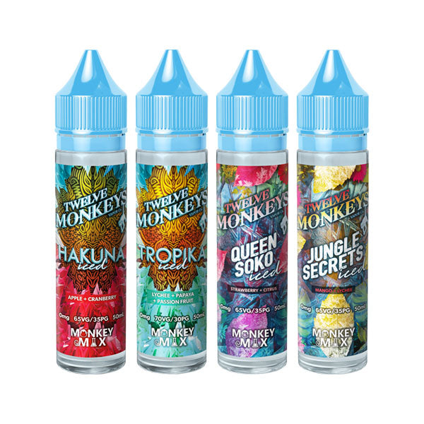 Twelve Monkeys Ice Age Shortfill E-Liquid - 50ml (70VG/30PG)