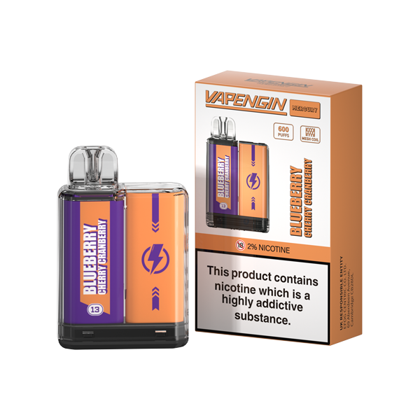  20mg Vapengin Mercury Disposable Vape Device 600 Puffs