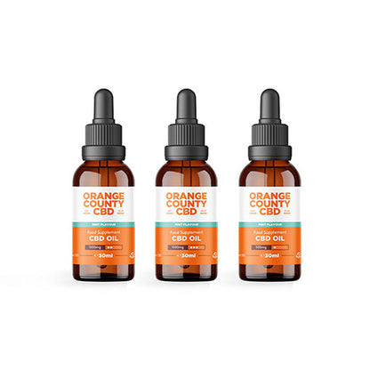 Orange County CBD 500mg Flavoured Tincture Oil 30ml - Sweet Geez Vapes